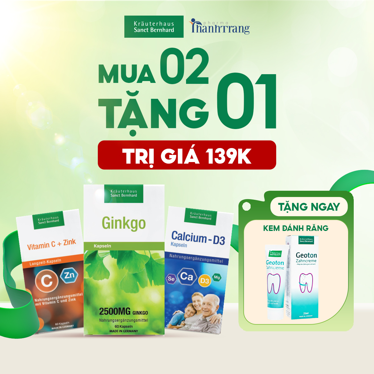 Chương trình MUA 2 TẶNG 1 từ Thanh Trang Pharma