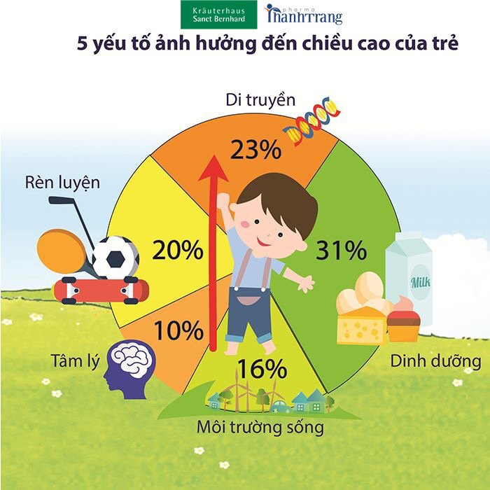 5 yếu tố ảnh hưởng tới chiều cao của trẻ