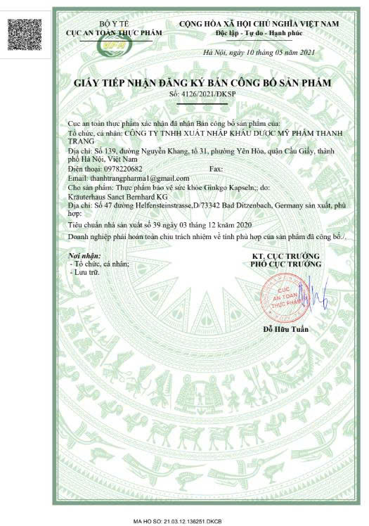 Viên uống bổ não GINKGO