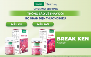 THÔNG BÁO THAY ĐỔI BỘ NHẬN DIỆN THƯƠNG HIỆU VIÊN UỐNG BREAK KEN KAPSELN