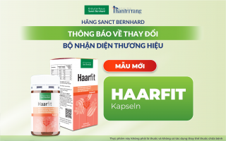 THÔNG BÁO THAY ĐỔI BỘ NHẬN DIỆN THƯƠNG HIỆU VIÊN UỐNG HAARFIT KAPSELN