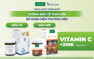 THÔNG BÁO THAY ĐỔI BỘ NHẬN DIỆN THƯƠNG HIỆU VIÊN UỐNG VITAMIN C ZINK