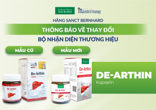 THÔNG BÁO THAY ĐỔI NHẬN DIỆN THƯƠNG HIỆU VIÊN UỐNG DE ARTHIN SANCT BERNHARD