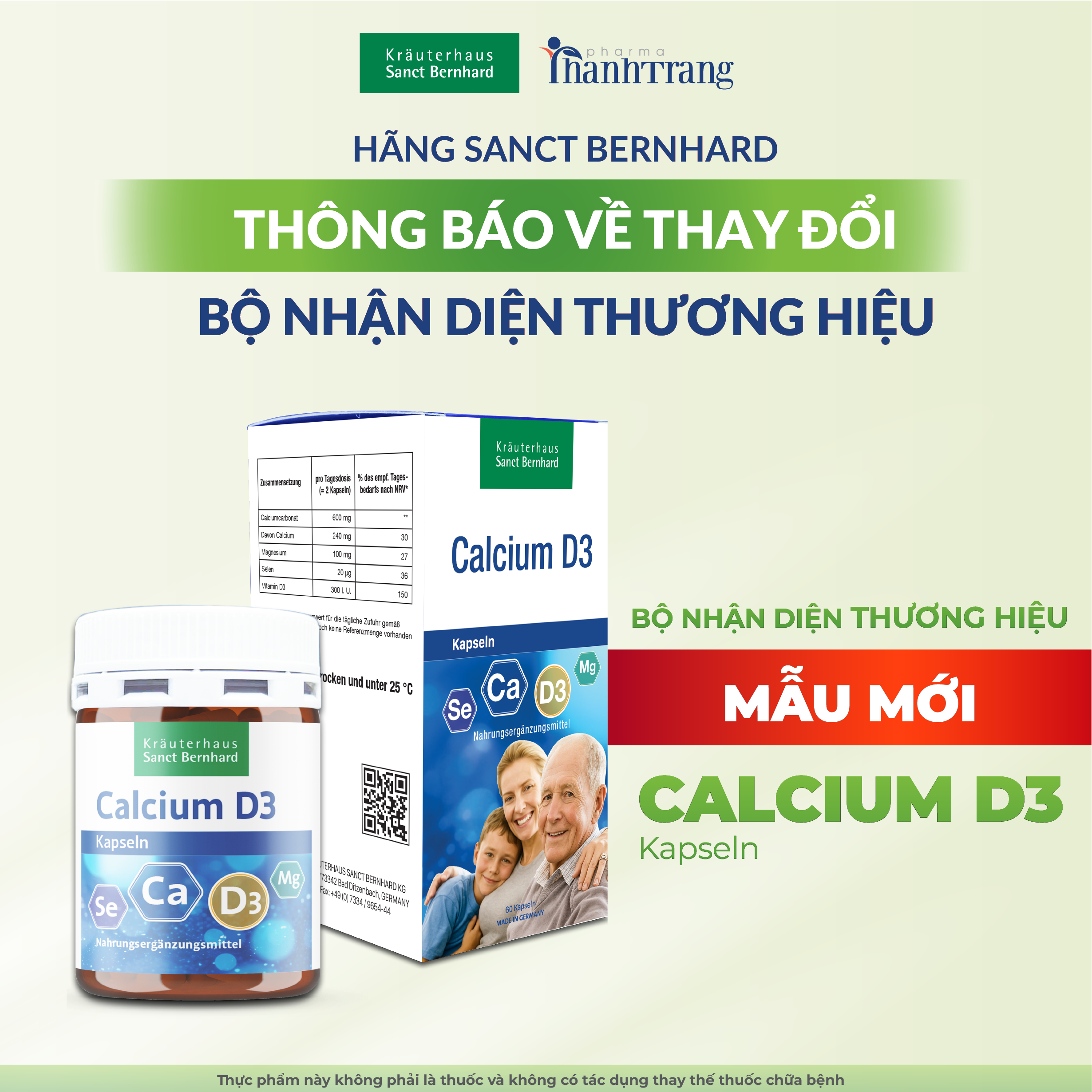 Calcium D3 Kapseln 60 viên