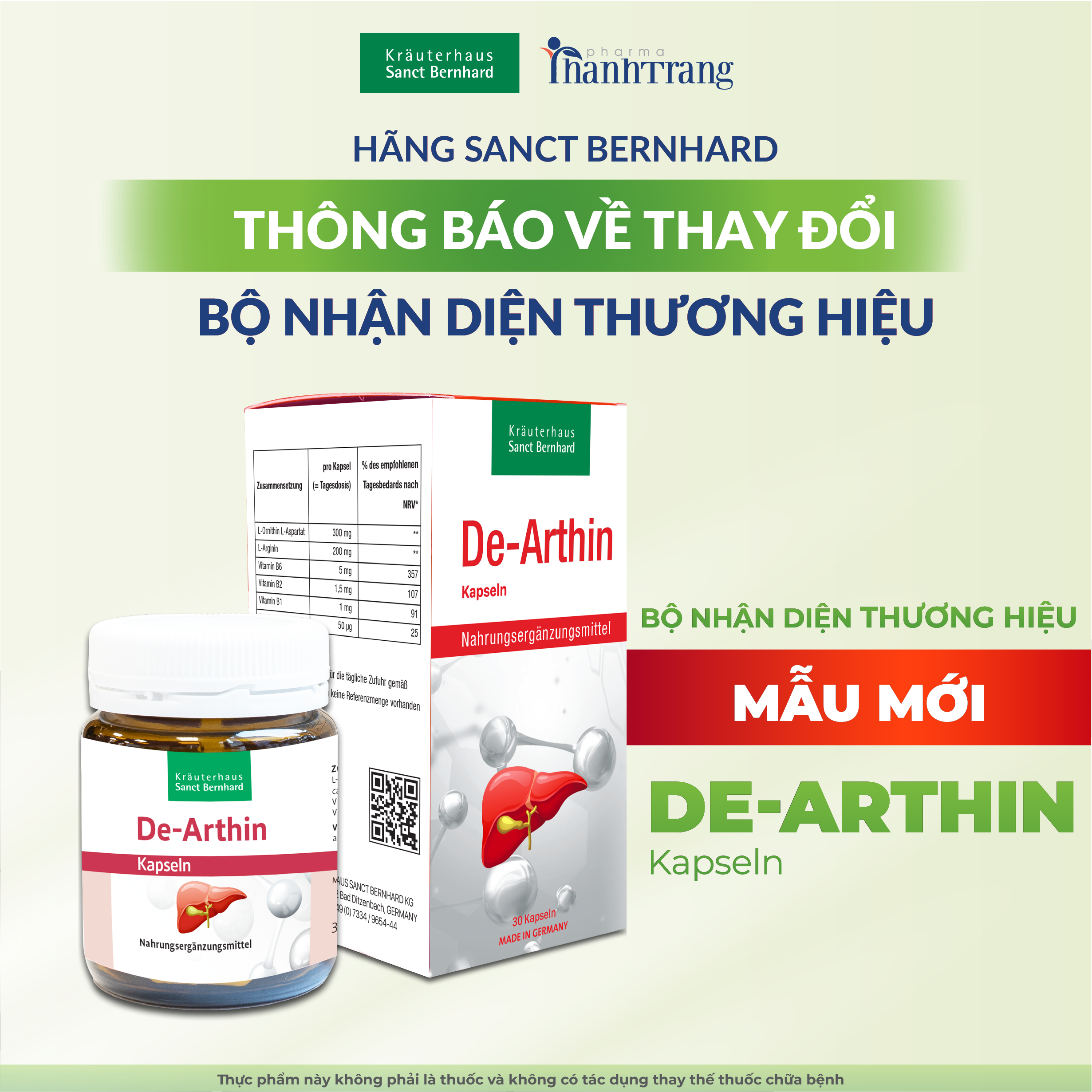 Viên uống giải độc gan De - Arthin